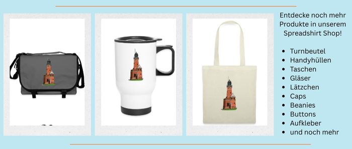 1 Accesoires mit Holtenauer Leuchtturm