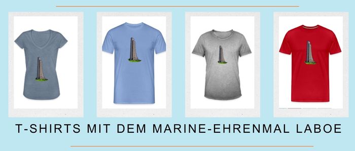 3 T-Shirts mit Laboer Marine-Ehrenmal