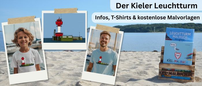 4 Header Kieler Leuchtturm - Infos T-Shirts kostenlose Malvorlagen